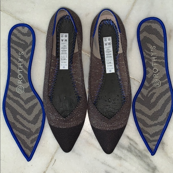 - Rothy’s Twilight Metallic Captoe Points - Picture 4 of 10